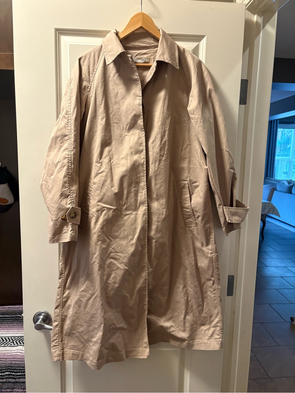 Dex Beige Trench Coat - Light Neutral Outerwear